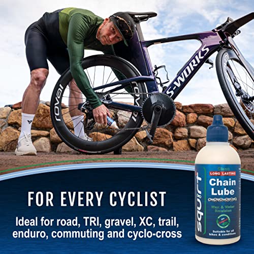 Bicycle Chain Lube - Long-Lasting 120 ml All-Weather Dry Wax Lube