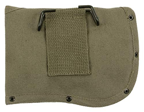 Cotton Canvas Axe Sheath - Olive Drab, Durable & Secure Fit