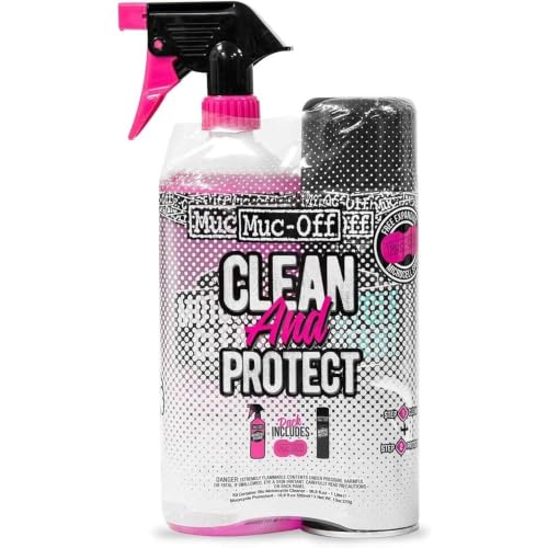 Muc-Off Motorcycle Care Duo Kit 9.7 Fl Oz Pack of 2 | Cleaner & Protective Spray