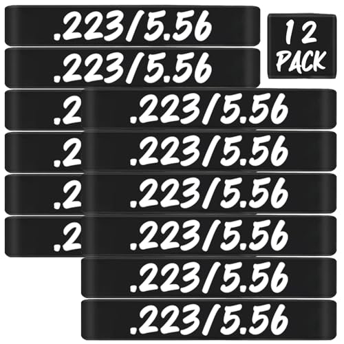 Magazine Marking Bands for .223/5.56 - 12 Pack - Black & White