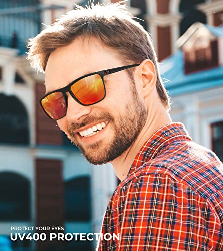 Polarized Sunglasses for Men - UV Protection, Lightweight, Classic Design