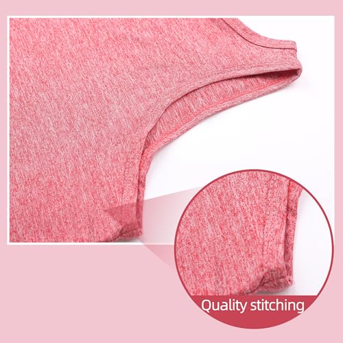 Quick Dry Tank Tops for Girls - Active Sleeveless Shirt Red, 9-10 Years