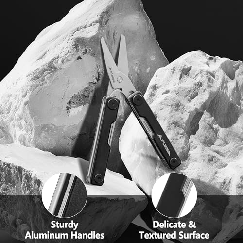 FLISSA 11-in-1 Multitool Scissors with Knife – Foldable EDC Tools