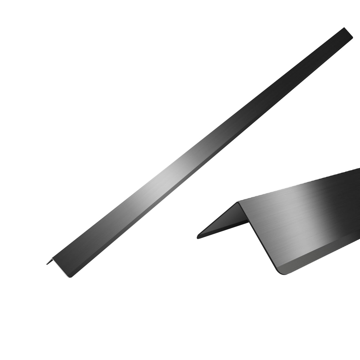 Black Stainless Steel Wall Corner Guards 2 x 2 x 48 inch, Pack of 6 L-Shape Metal Wall Corner Protectors 304 Steel Corner Trim with 90-Degree Angle for Wall Protection and Decoration