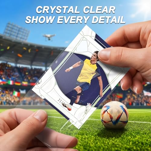 100 Count Soft Card Sleeves - Premium Clear Trading Card Protectors