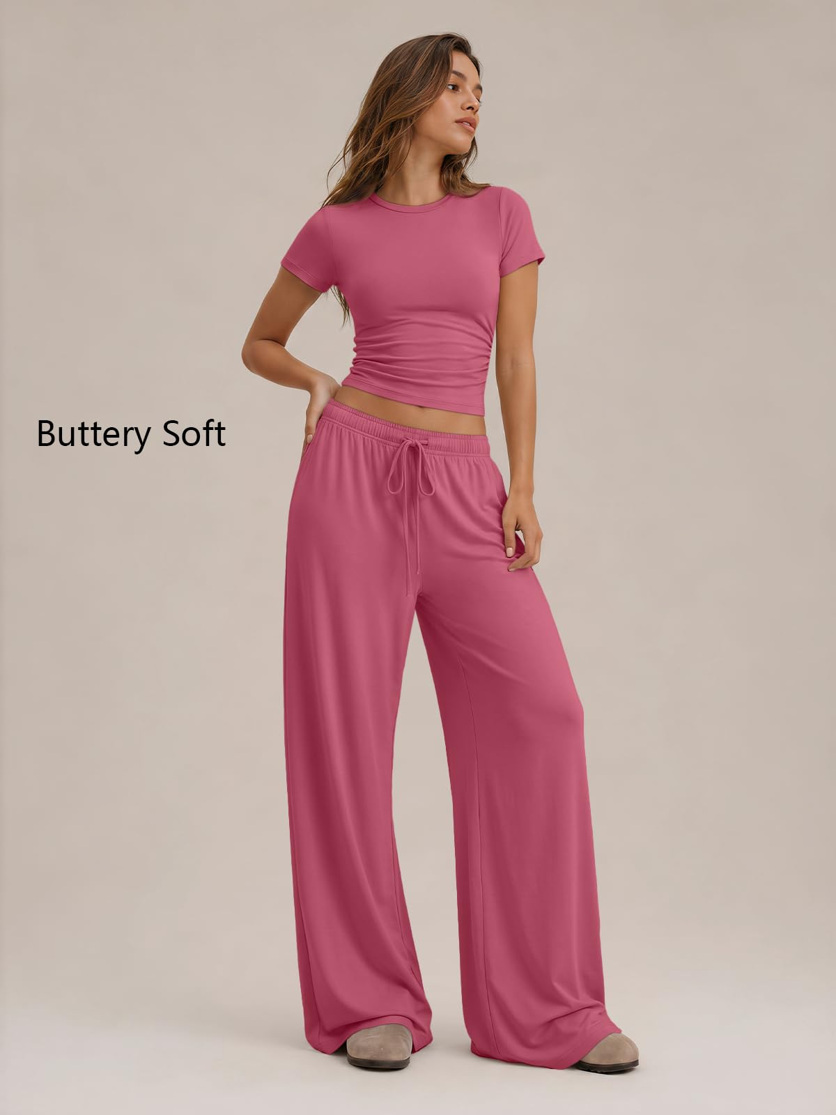 Trendy Queen Womens 2 Two Piece Set 2026 Summer Workout Vacation Gym Clothes Spring Fashion Lounge Matching Airport Travel Outfit Resort Wear Fitness Athleisure Clothing