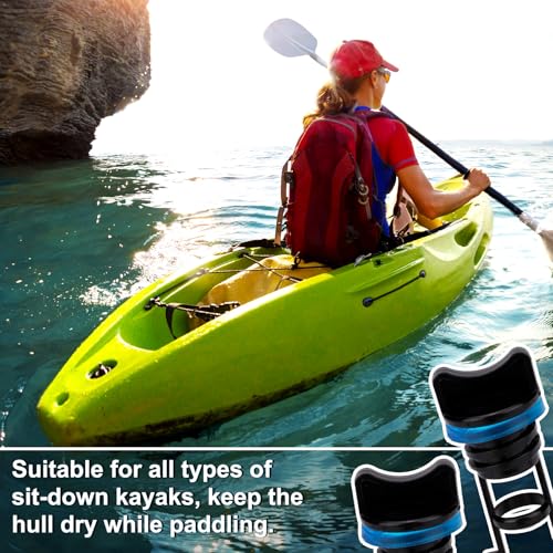 Kayak Drain Plugs - 2pcs Blue Nylon Boat Drain Stoppers