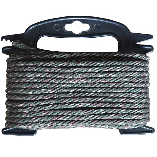 Solid Braided Polypropylene Utility Rope 1/4" x 50' - Camouflage