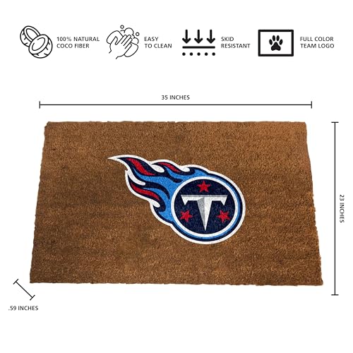 Tennessee Titans Coir Door Mat - 23" x 35" with Team Logo