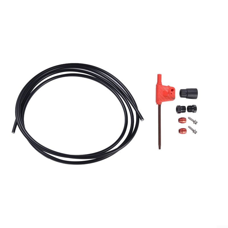 2M Bikes Brake Hose Kit with Oil Needle & Olive Replacement Part Compatible with AXS AXS Bike Connector Set(Black)