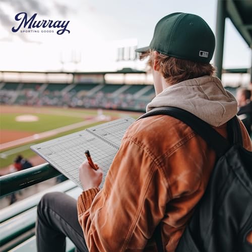 Large Print Baseball & Softball Scorebook - Spiral Bound, 35 Games