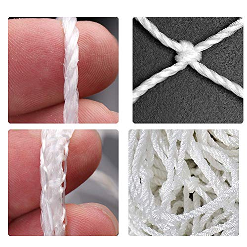 Aoneky 24x8 ft Soccer Goal Net - White 0.12 in Cord for Outdoor Use