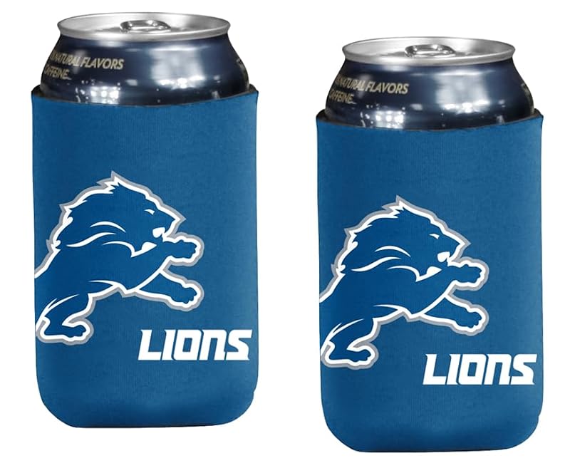 Detroit Lions Can & Bottle Coozie Holder - 2-Pack