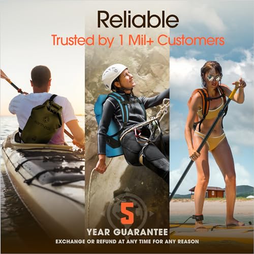 Waterproof Dry Bag with Phone Case - Roll Top Backpack for Kayaking