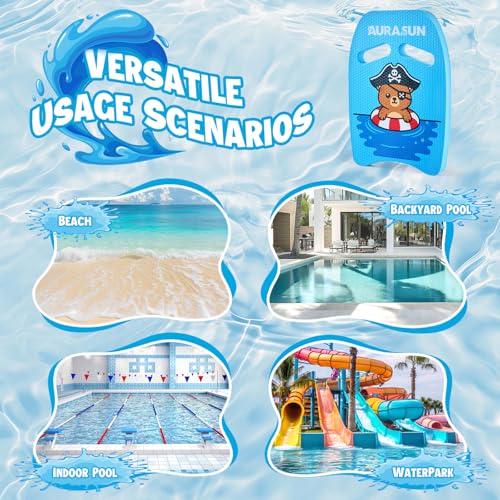 Kickboard for Kids Swimming - High Buoyancy Pool Aid - Blue