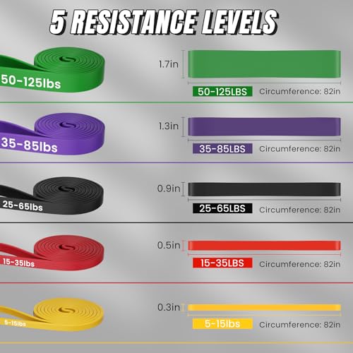 Colorful Resistance Bands Set - Pull Up Assistance for Home & Gym