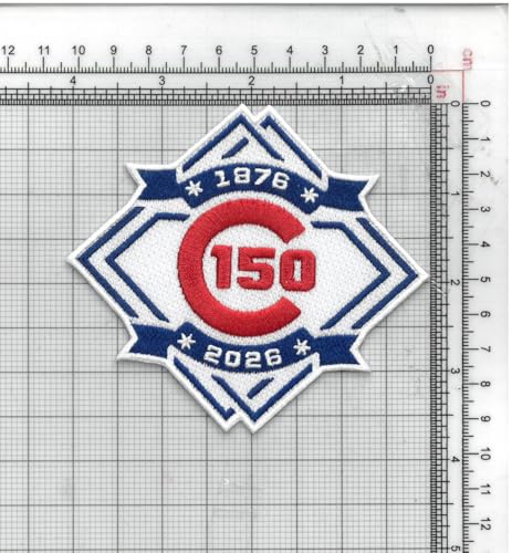 Chicago Cubs 2026 150th Anniversary Collectible Patch - 4"x3.75"