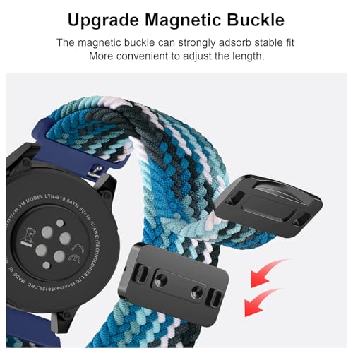 20mm Soft Nylon Replacement Watch Band - Ocean Blue