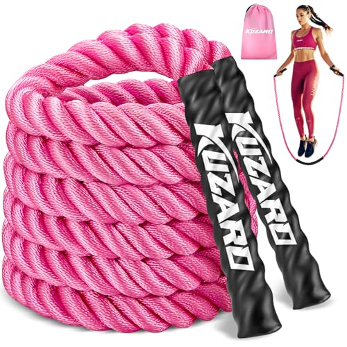 Weighted Jump Rope for Women - 1.5lb Pink Skipping Rope