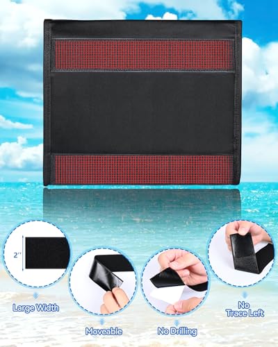 Boat Storage Organizer Bag Waterproof Sun-Protective Adhesive Pouch for Cellphone & Keys