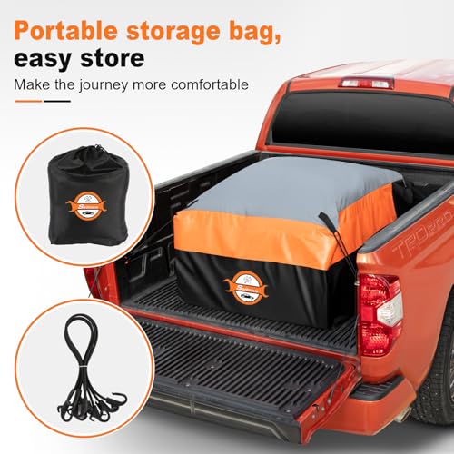 26 Cu Ft Waterproof Truck Bed Cargo Bag - Heavy Duty PVC Storage