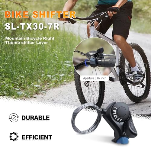 RainFlowwer SL-TX30-7R 7-Speed Bike Shifter for Mountain, City, Folding Bicycles