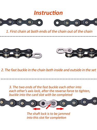 11 Speed Bicycle Missing Link Chain - 3 Pairs Stainless Steel