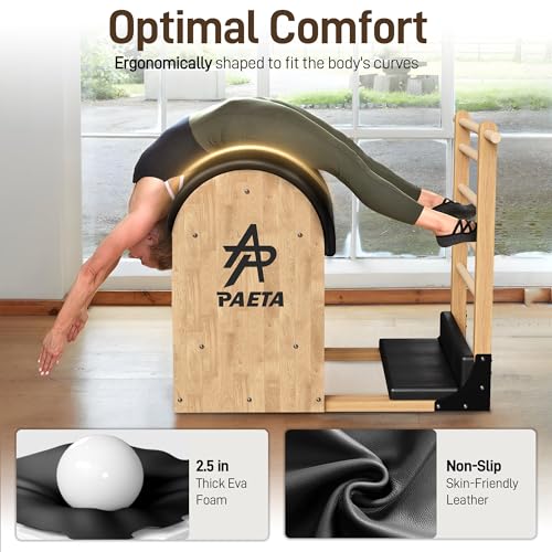 Wooden Pilates Ladder Barrel - Spine Corrector for Home Workout
