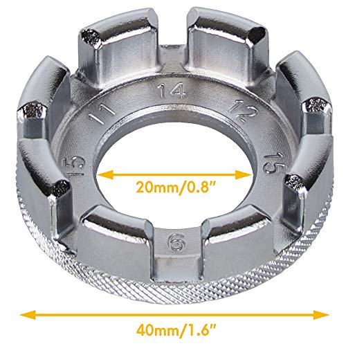 Premium Bicycle Spoke Wrench Tool - 9 to 15 Sizes, Anti-Skid