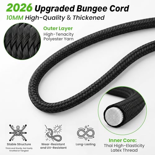 40" Foldable Mini Fitness Trampoline with 330LBS Capacity - Quiet & Stable Bungee Rebounder for Indoor Outdoor Exercise