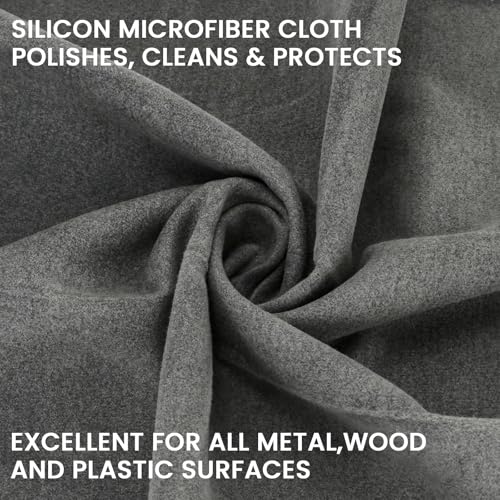 Silicon Gun Cleaning Cloth - 12" x 12" Microfiber, 2 Pack