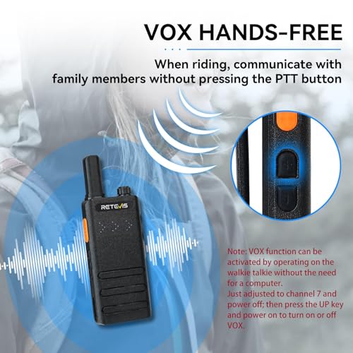 Retevis B3H Compact Walkie Talkies with Shatterproof Hidden Display, 2 Pack, FCC Certified, Ultra-Light, Long Battery Life