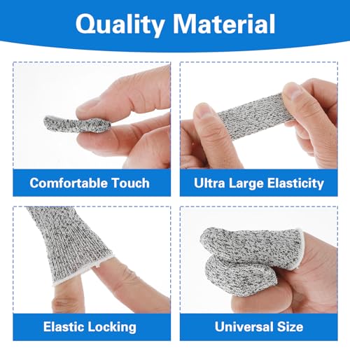 24 Pcs Cut Resistant Finger Protectors - Garden & Kitchen Use