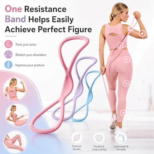 Figure 8 Resistance Bands with Handles - 15/25/35 LB