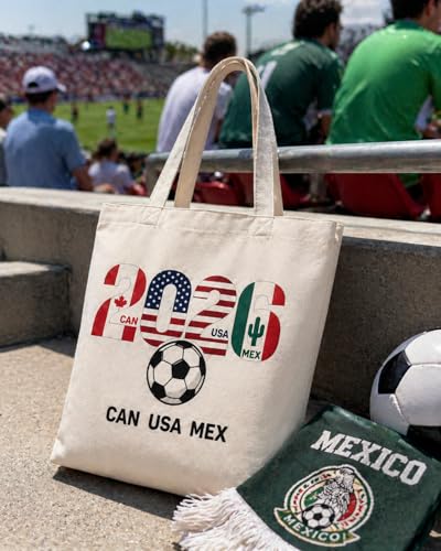 Soccer Fan Tote Bag - 2026 World Cup Transparent Green - Off-White