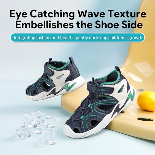 Kids Summer Sports Sandals for Boys & Girls, Lightweight Closed Toe Outdoor Shoes