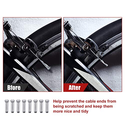 Universal Bike Brake Cable Kit - Black Bicycle Cable Housing Set