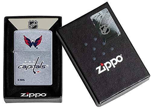 Genuine Zippo NHL Street Chrome Pocket Lighter - Washington Capitals