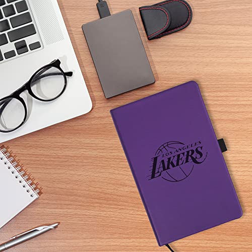 Los Angeles Lakers Laser-Engraved Notepad - 5.25 x 8.25 inches