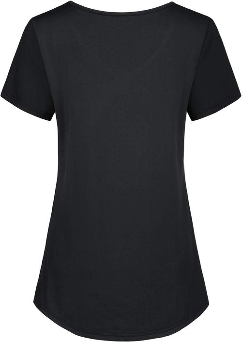 Kimmery V-Neck T-Shirts for Women - Short Sleeve Yoga Workout Tops | Comfortable & Stylish