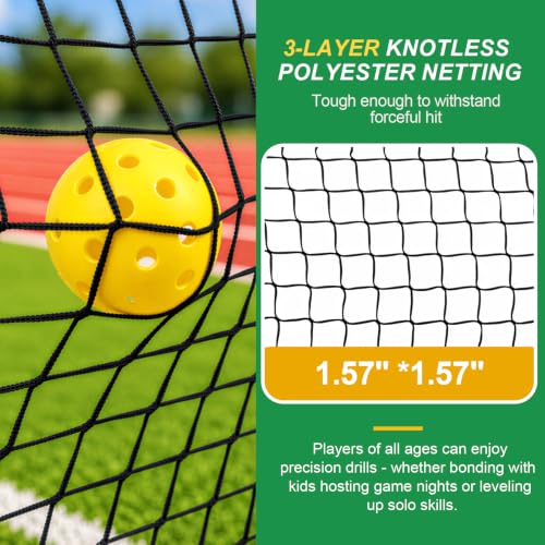 Fitycsw 6ft Mini Pickleball Practice Net - Pale White Portable & Quick Setup