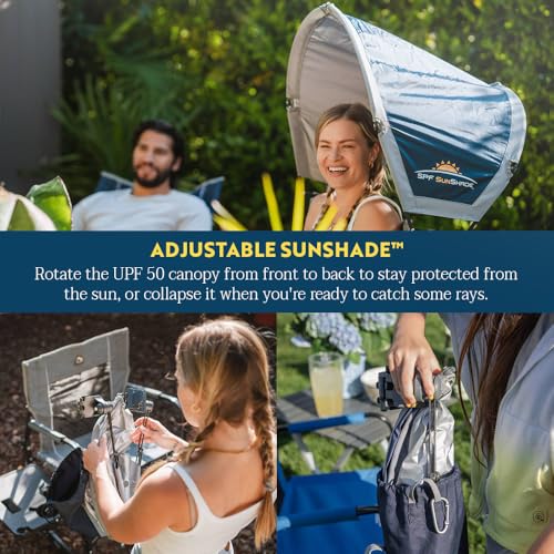 GCI Outdoor Sunshade Accessory - Mercury Gray Portable Shade with UPF 50