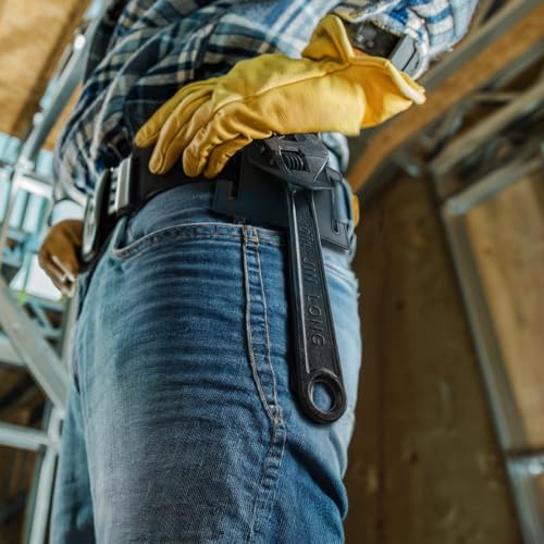 Spud Wrench Holder, Heavy-Duty Leather Tool Holder with Tucked Tunnel Loop Design, Tool Organizer