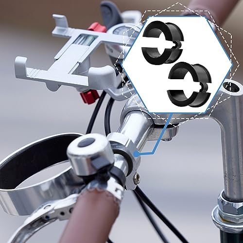 16 Pcs Bicycle Handlebar Rubber Gasket Set - Anti-Vibration Spacers