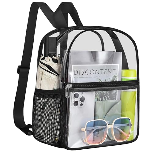 Stadium Approved Clear Backpack - Heavy Duty PVC, Adjustable Straps