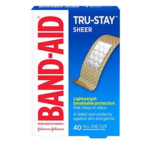 Tru-Stay Sheer Strips Adhesive Bandages - 40 Count First Aid