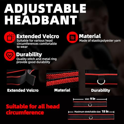 Boxing Reflex Ball Headband Set - 4-Pack Training Gear - Orange-01