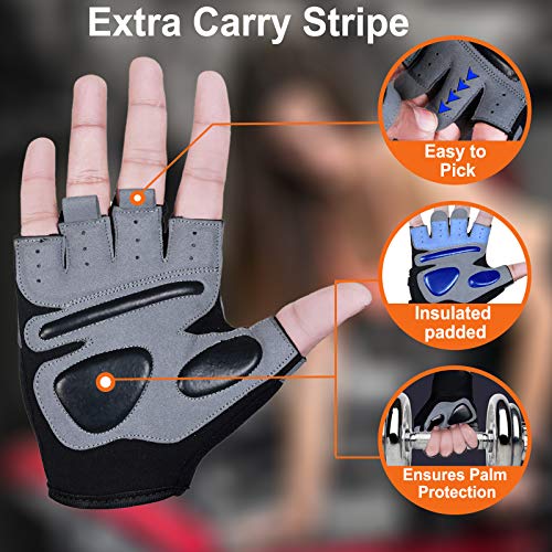 Fitness Workout Gloves for Weight Lifting - Short Wrist / Large