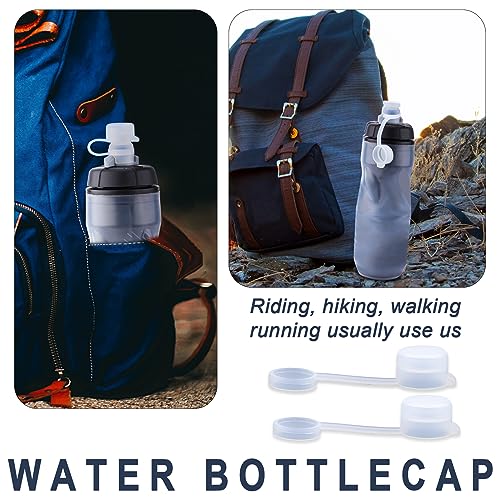 4-Pack Bike Bottle Mud Caps - BPA-Free Silica Gel Caps