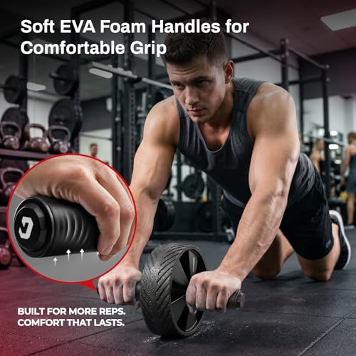 Ab Roller Wheel - Core Strength Training Equipment for Home Gym